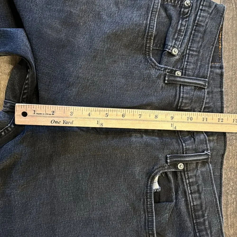 Levi's Men's 502 Taper Fit Jeans Black Wash Size 34x32